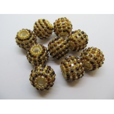 Seedbead Covered Beads